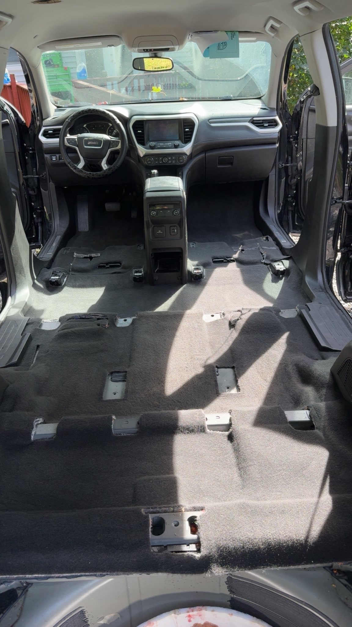 GMC interior deep clean - seats removed for full detail